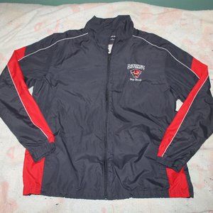 Sport-Tek Davenport University Pep Band Men's Gray and Red Full Zip Jacket Large